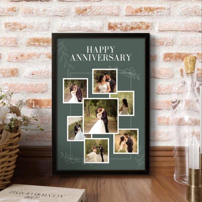 Personalized Love Story Photo Collage Frame | Unique Anniversary Gift for Husband or Wife - Image 4
