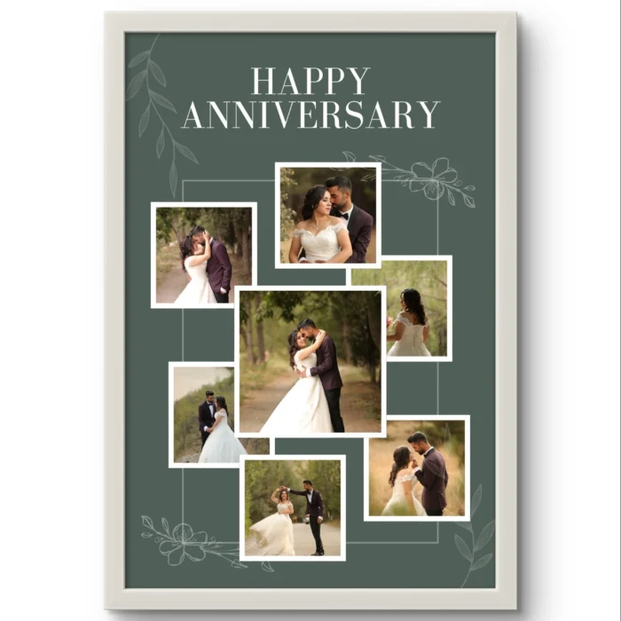 Personalized Love Story Photo Collage Frame | Unique Anniversary Gift for Husband or Wife - Image 2