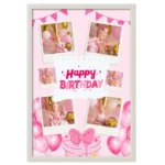 Baby Birthday Photo Collage Frame | Personalized Birthday Gift | Gift for Baby - Image 2