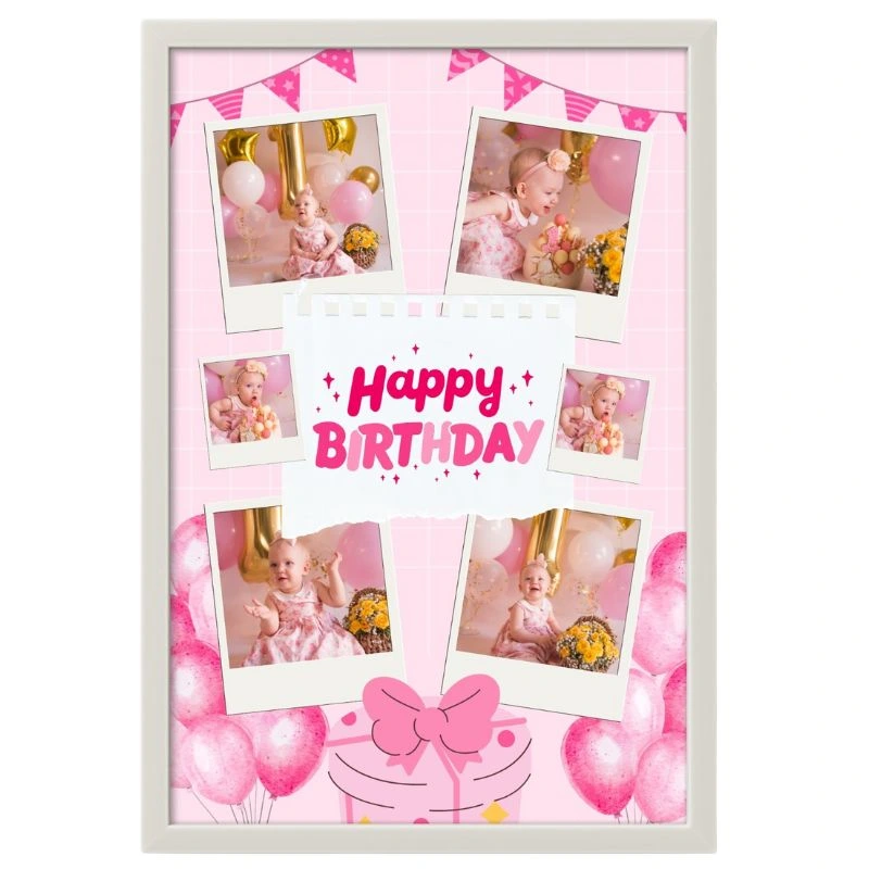 Baby Birthday Photo Collage Frame Personalized Birthday Gift 10