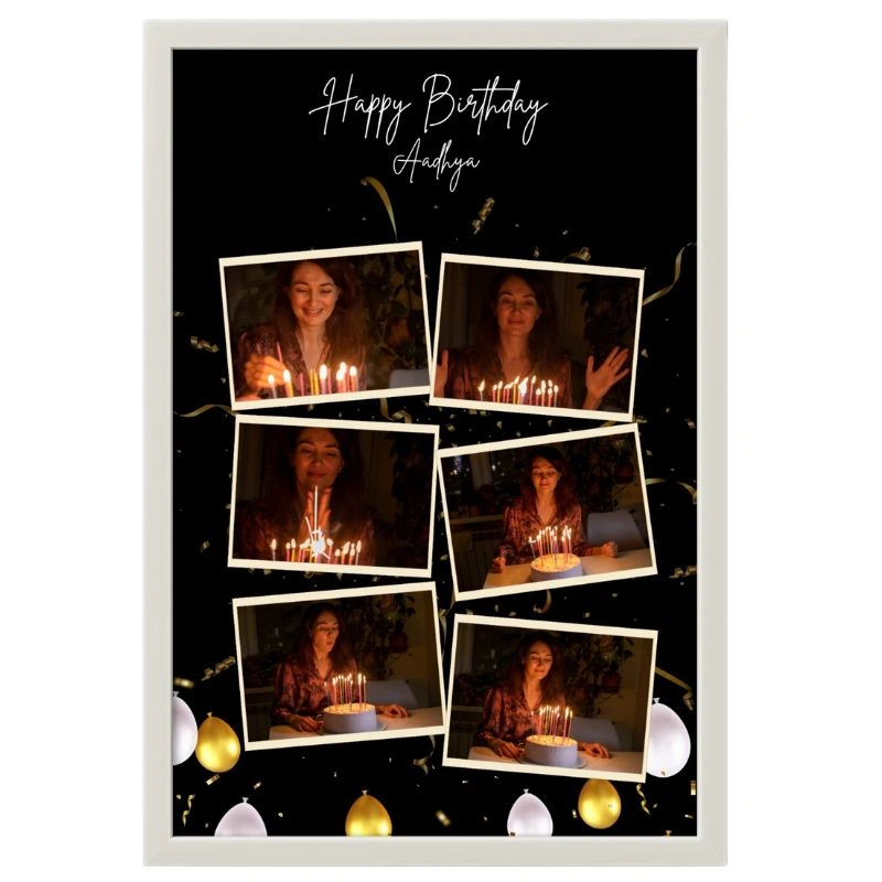 Birthday Gift Personalized Photo Collage for Wife Sister or Best Friend 9