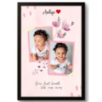 Custom Baby’s First Breath Photo Frame | Personalized Newborn Keepsake Gift