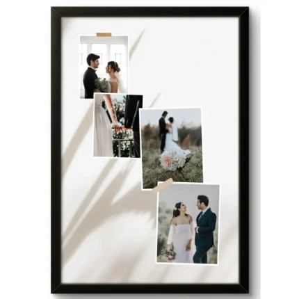 Elegant Wedding Day Collage Frame | Perfect Anniversary Gift for Spouse