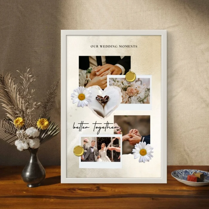 Elegant Wedding Photo Frames | Perfect Marriage Photo Frame Gift - Image 3