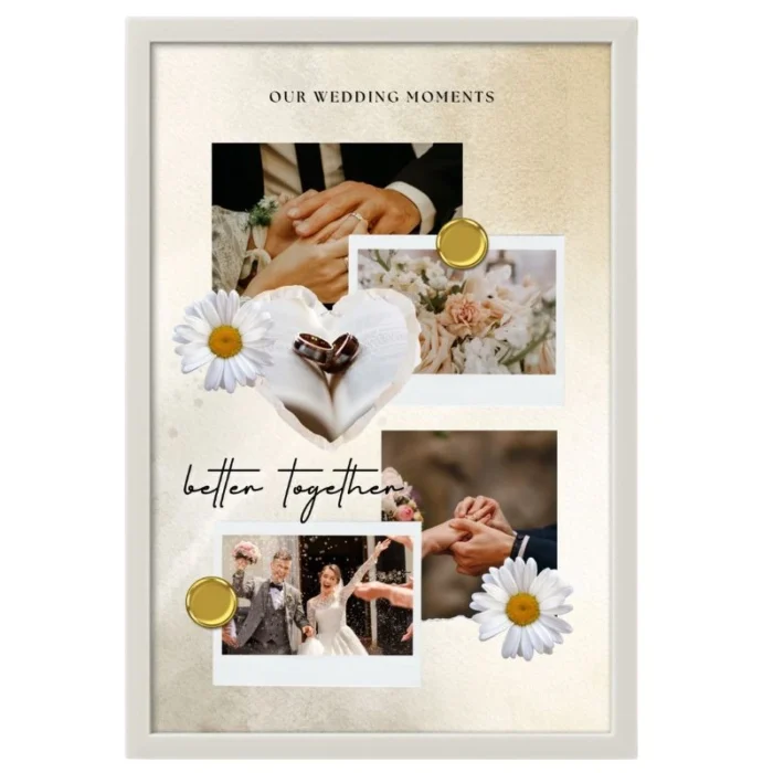 Elegant Wedding Photo Frames | Perfect Marriage Photo Frame Gift - Image 2