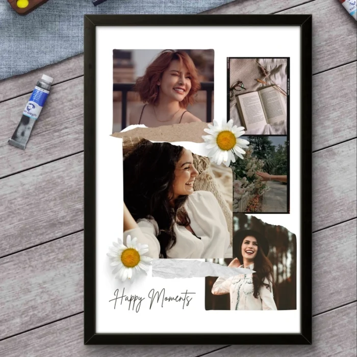Happy Moments | Personalized Photo Frame | Friendship Gifts - Image 4