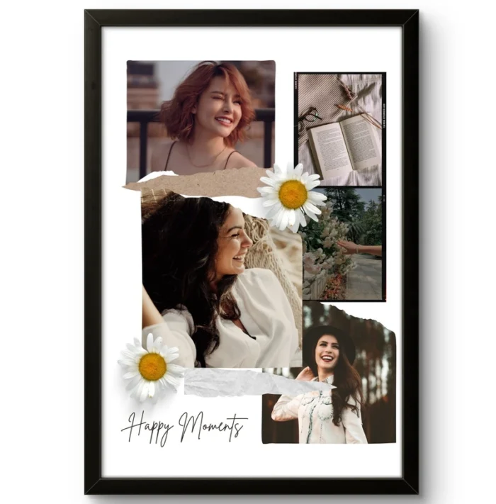 Happy Moments | Personalized Photo Frame | Friendship Gifts - Image 1
