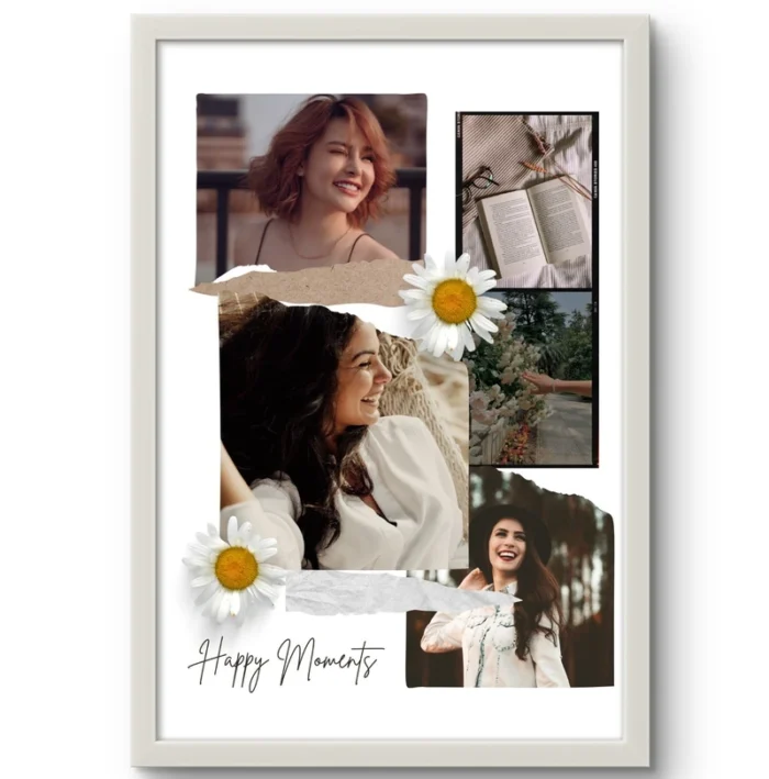 Happy Moments | Personalized Photo Frame | Friendship Gifts - Image 3