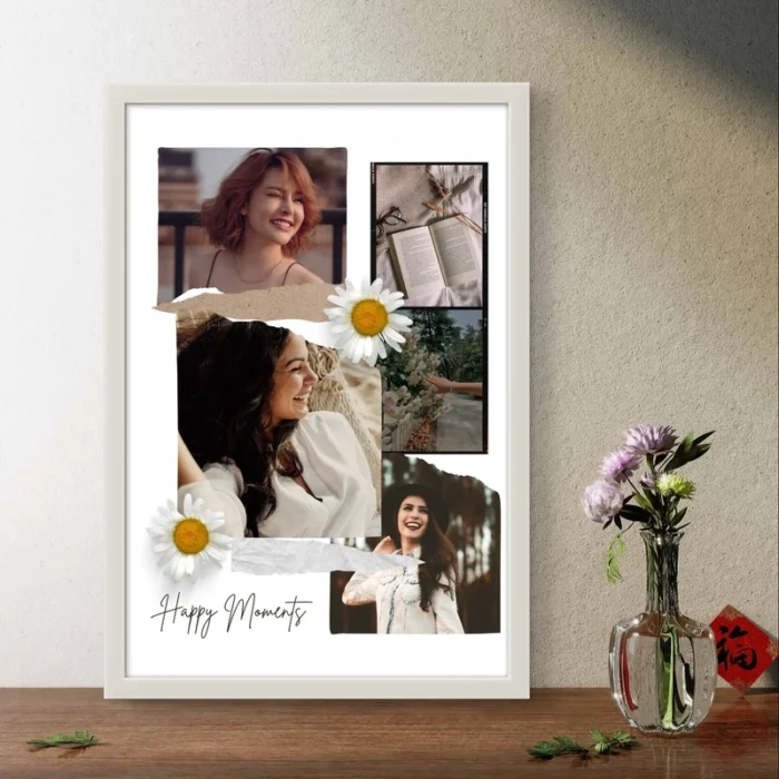 Happy Moments | Personalized Photo Frame | Friendship Gifts - Image 2