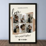 Personalized Love Collage Frame with Custom Names & Message | Perfect Couples Gift - CP00051 - Image 4