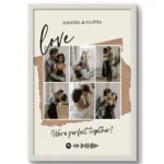 Personalized Love Collage Frame with Custom Names & Message | Perfect Couples Gift - CP00051 - Image 2
