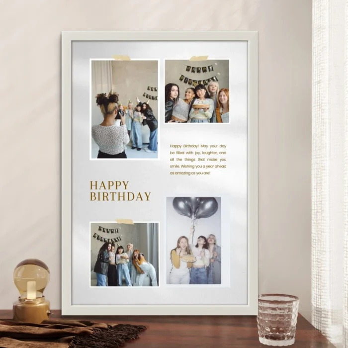 Mordern Personalized Birthday Collage Frame - Perfect Birthday Gift - Image 3