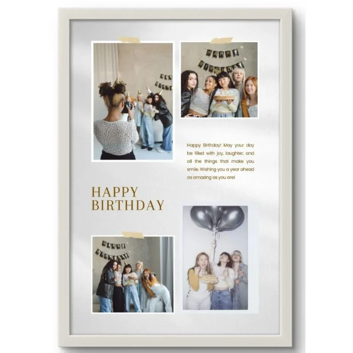 Mordern Personalized Birthday Collage Frame - Perfect Birthday Gift - Image 2