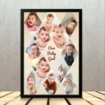 Personalized Baby Girl Photo Collage Frame - Custom Keepsake for Cherished Memories - Image 4