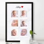 Personalized Baby Photo Frame with Custom Name and Heart Design | Perfect Gift for New Parents - Image 4