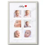 Personalized Baby Photo Frame with Custom Name and Heart Design | Perfect Gift for New Parents - Image 2