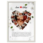 Personalized Heart Collage Frame | Perfect Anniversary | Wedding Gift - Image 2