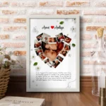 Personalized Heart Collage Frame | Perfect Anniversary | Wedding Gift - Image 3