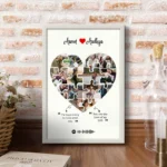 Personalized Heart-Shaped Wedding Photo Frame | Perfect Marriage Gift - Image 3