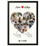 Personalized Heart-Shaped Wedding Photo Frame | Perfect Marriage Gift