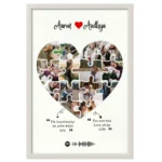 Personalized Heart-Shaped Wedding Photo Frame | Perfect Marriage Gift - Image 2