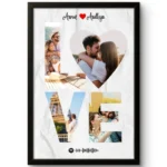 Personalized Love Collage Photo Frame | Couple Photo Frame