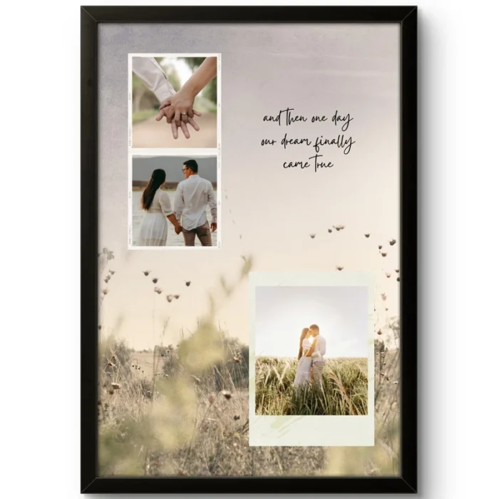 Personalized Love Story Collage Frame | Perfect Anniversary Gift - Image 1
