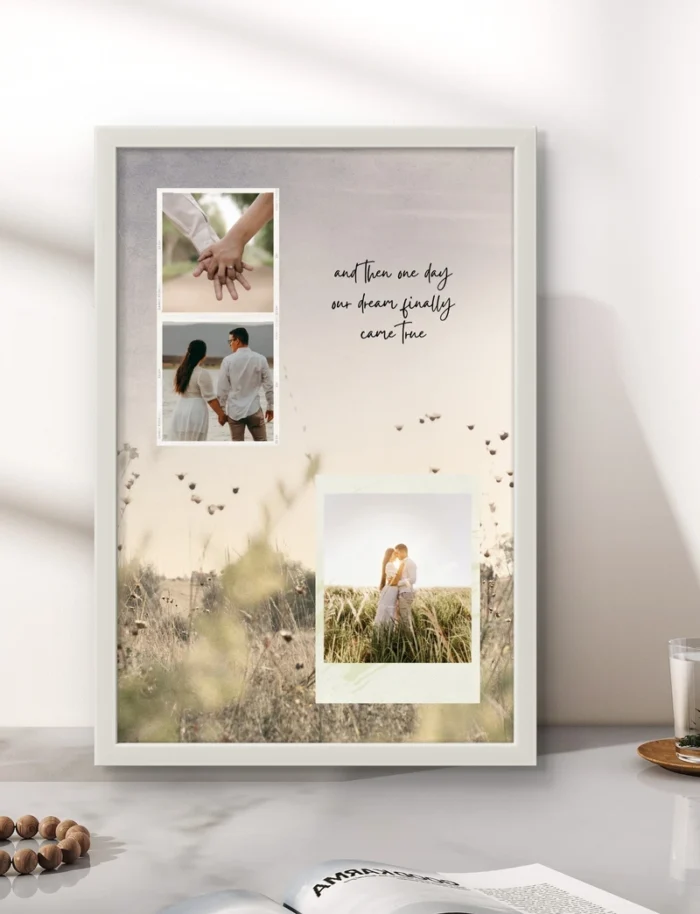 Personalized Love Story Collage Frame | Perfect Anniversary Gift - Image 3