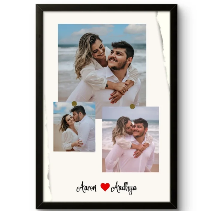 Personalized Romantic Photo Frame | Couple Gift | Anniversary Gift - Image 1