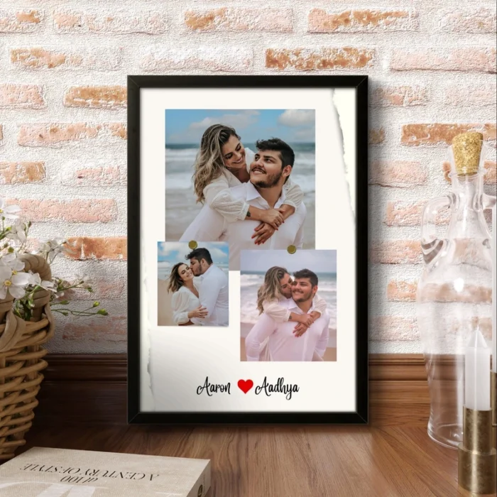 Personalized Romantic Photo Frame | Couple Gift | Anniversary Gift - Image 3