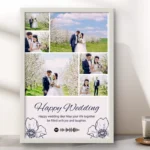 Personalized Wedding Day Photo Frame | Elegant Marriage Gift - Image 3