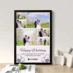 Personalized Wedding Day Photo Frame | Elegant Marriage Gift - Image 4
