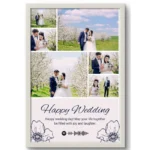 Personalized Wedding Day Photo Frame | Elegant Marriage Gift - Image 2