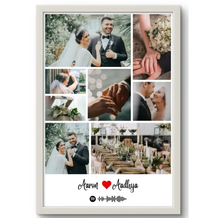 Personalized Wedding Photo Frames | Elegant Marriage Photo Frame Gift - Image 2