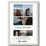Personalized ‘Love Story’ Photo Collage Frame | Customizable Romantic Gift for Couples - Image 2